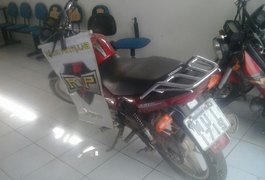 Moto roubada na zona rural de Teotônio Vilela é recuperada em Arapiraca