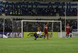 Thiago Potiguar marca no fim, CSA vence clássico contra CRB por 1 x 0 e respira no Nordestão