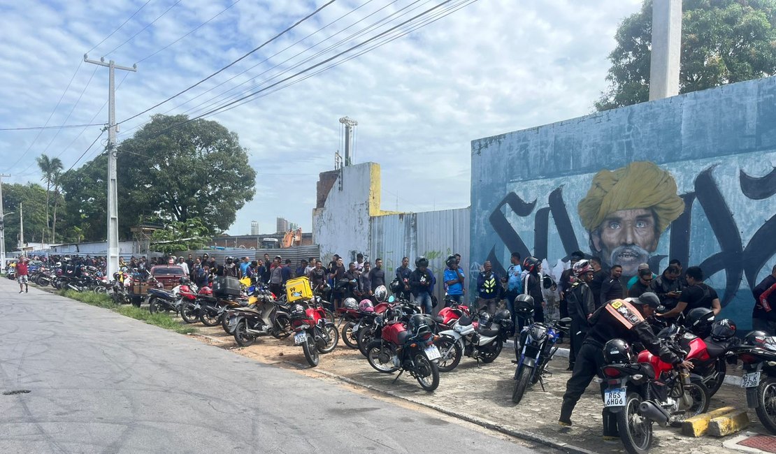 Motoboys se mobilizam em Maceió por melhores condições de trabalho