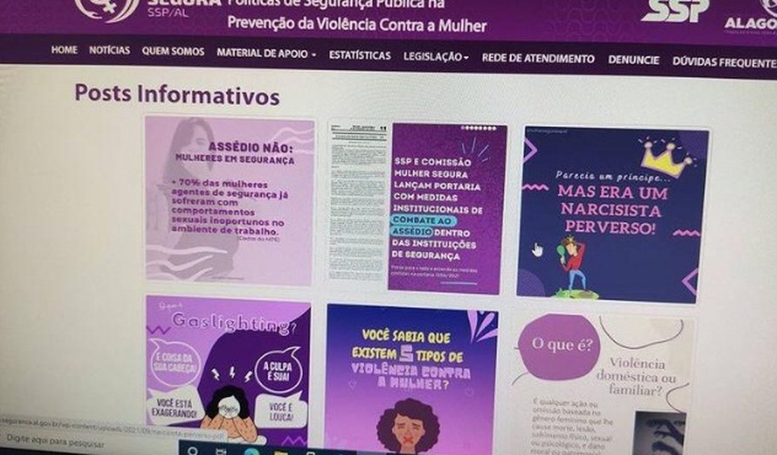 Comissão Mulher Segura lança site com material de apoio ao enfrentamento à violência de gênero
