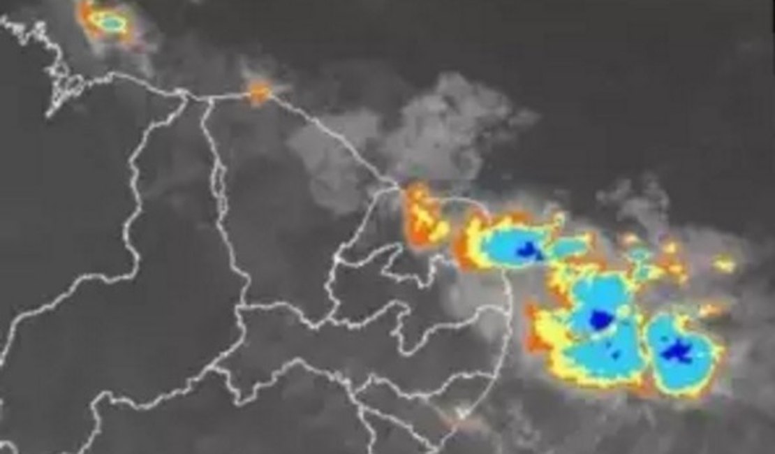 Previsão do tempo aponta chuva intensa para este final de semana em AL