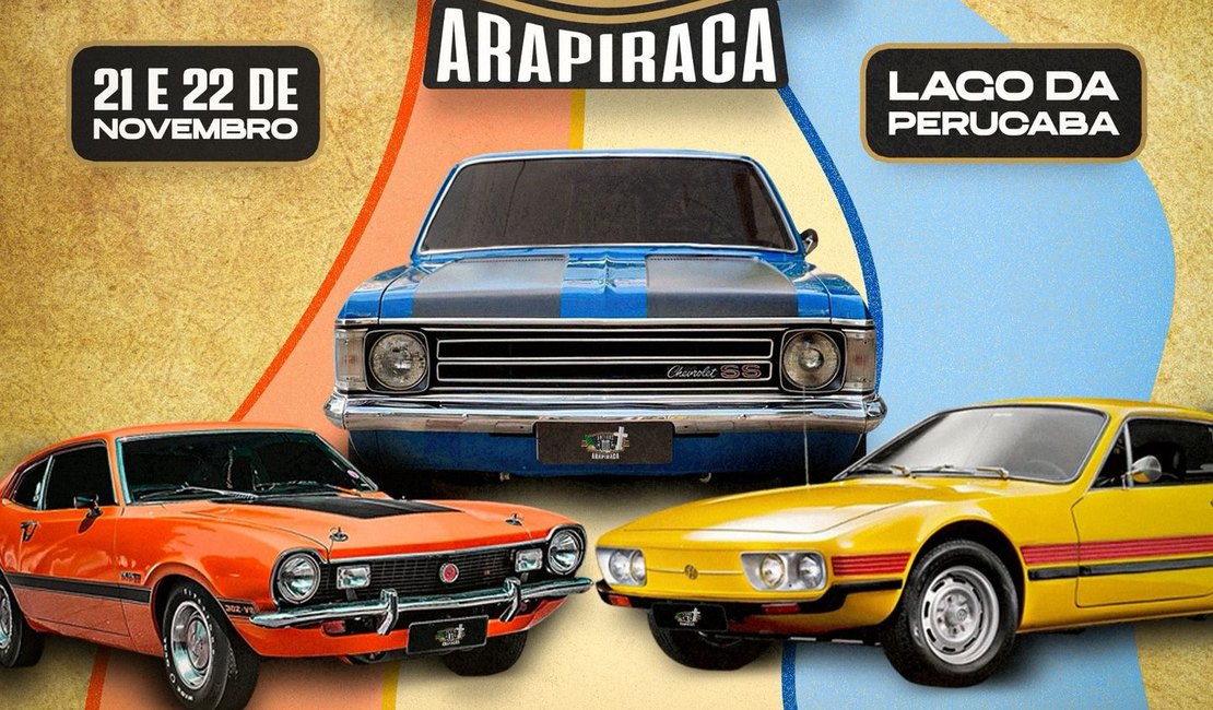 Arapiraca se torna a capital do carro antigo do Nordeste nos dias 21 e 22 de novembro