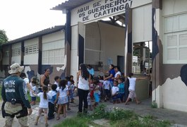 Copes promove Dia do Soldado com crianças de Piranhas