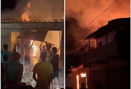 Residência com móveis de loja é destruída por incêndio em São José da Laje