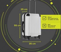 Despacho de bagagem de mão fora do padrão é ampliada para mais aeroportos