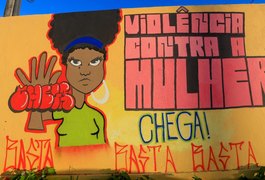 Escola estadual usa o grafite para conscientizar comunidade sobre violência contra a mulher