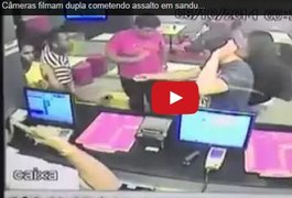 Vídeo: Câmeras filmam dupla cometendo assalto em sandubaria