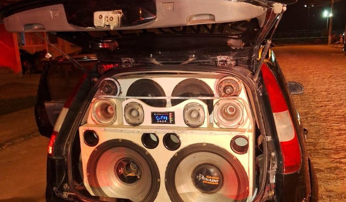 Operação policial apreende sete equipamentos sonoros no fim de semana em Alagoas