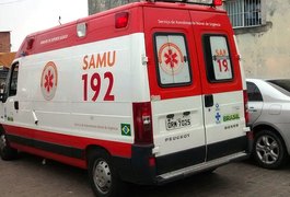 Acidente entre caminhonete e moto deixa motociclista ferido em Arapiraca