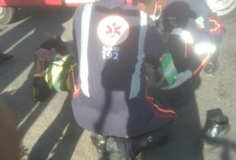 Colisão no bairro Ouro Preto, em Arapiraca, deixa mototaxista ferido