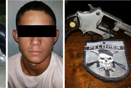 Menor é apreendido com arma e moto roubada em Arapiraca