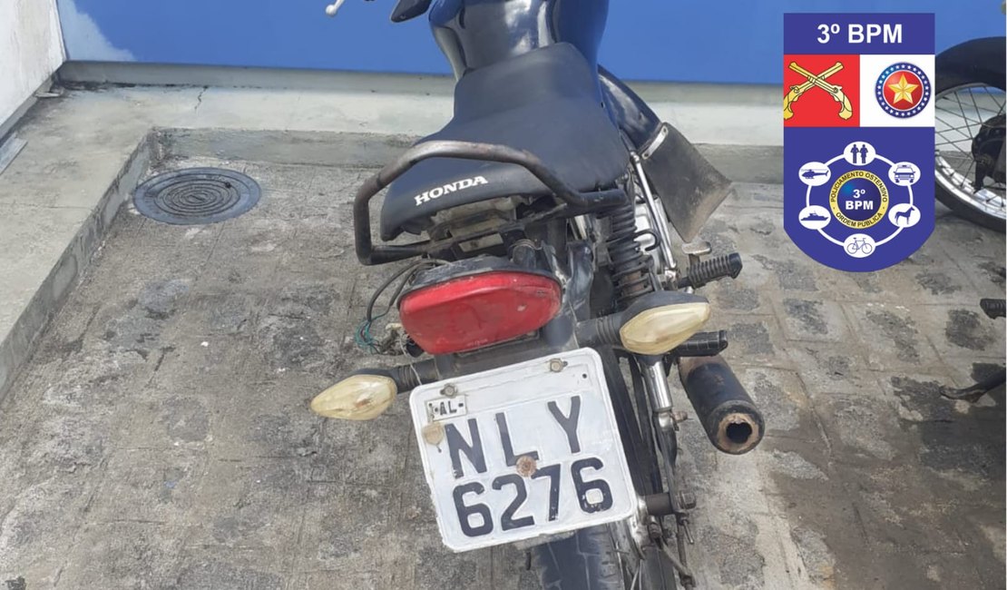 PM recupera moto roubada no Agreste alagoano