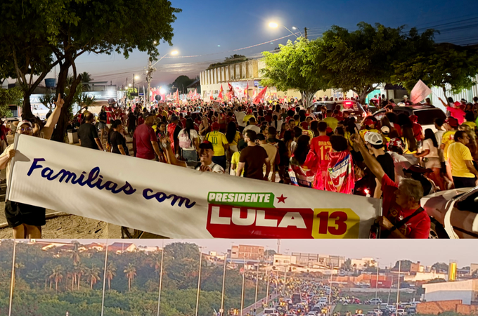 Atos a favor de Lula e Bolsonaro reúnem dezenas de pessoas em Arapiraca