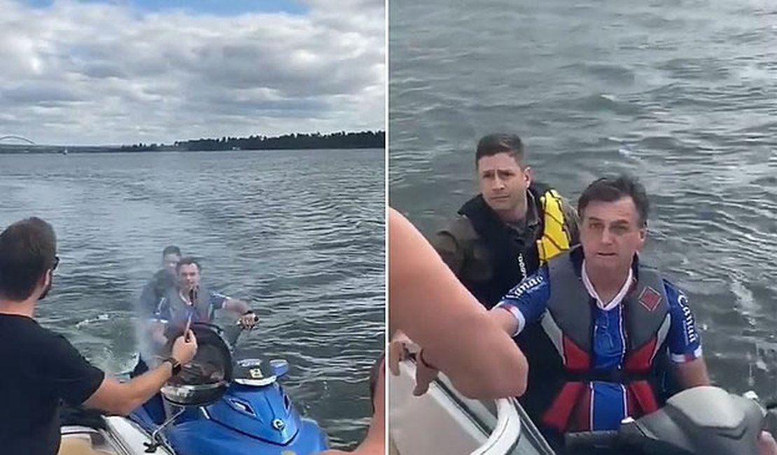 Bolsonaro passeia de jet ski no dia em que Brasil atinge 10 mil mortes por Covid-19