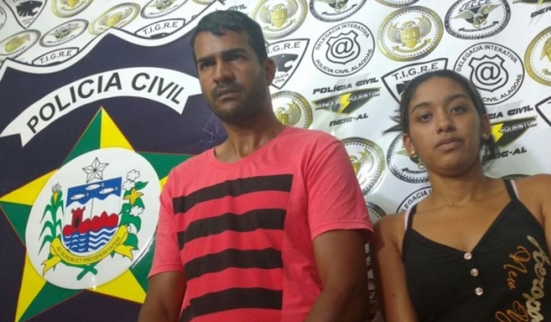 PC apresenta casal suspeito de liderar crimes no Agreste alagoano