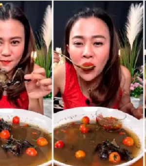 Influencer é presa na Tailândia após publicar vídeo tomando sopa de morcegos