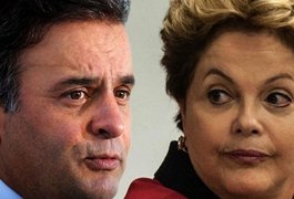 Aécio Neves e Dilma Rousseff se enfrentam neste domingo, na TV Clube/Record