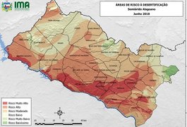 Alagoas tem cerca de 60% dos municípios com risco de desertificação, diz estudo ambiental