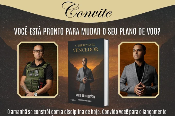 Sargento da PM de Alagoas lança livro “O Improvável Vencedor” em Arapiraca
