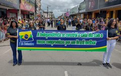 Desfile de 7 de Setembro foi realizado no centro de Arapiraca