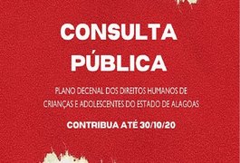 Alagoanos têm até o dia 30 para contribuir com Plano Decenal de Direitos Humanos