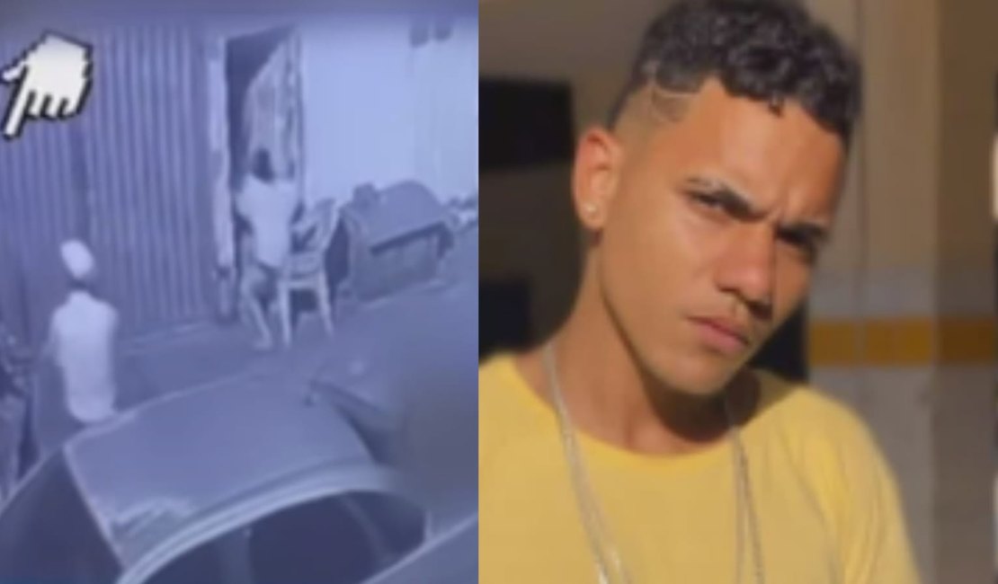 VÍDEO: Câmera mostra homem descendo de carro e matando jovem a tiros em São José da Laje