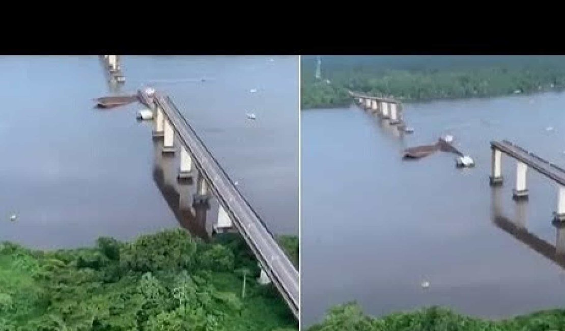 Bombeiros buscam desaparecidos no Pará após queda de parte da ponte