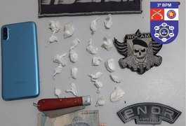 Homem é preso por tráfico de drogas no Brisa do Lago, em Arapiraca