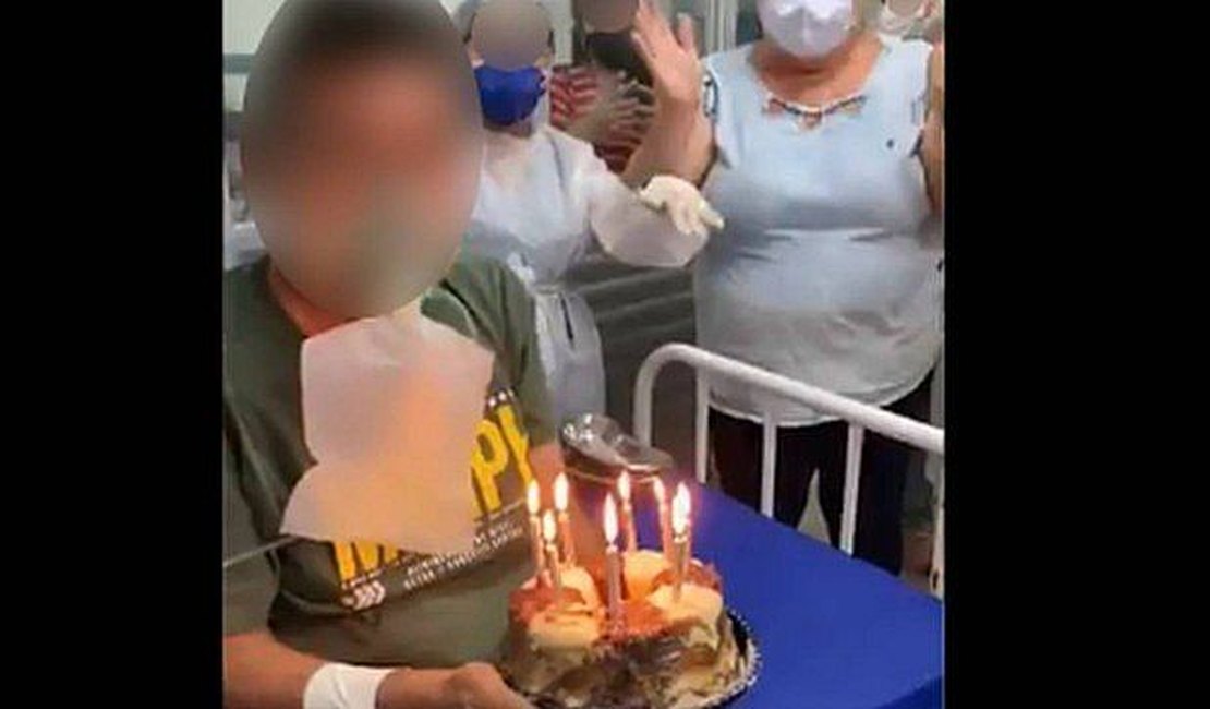 Morre paciente que assoprou velas de aniversário em ala de Covid-19