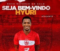 CRB anuncia contratação do atacante Hyuri, que estava no Atlético-GO