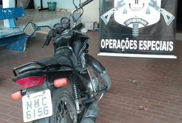 Pelopes recupera moto roubada em Arapiraca
