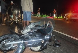 Homem morre atropelado após colidir moto em ciclomotor na AL-115, em Girau do Ponciano