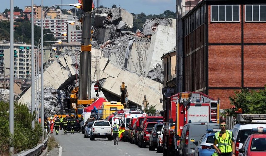 Sobe para 39 o número de mortos na queda de ponte em Gênova, na Itália