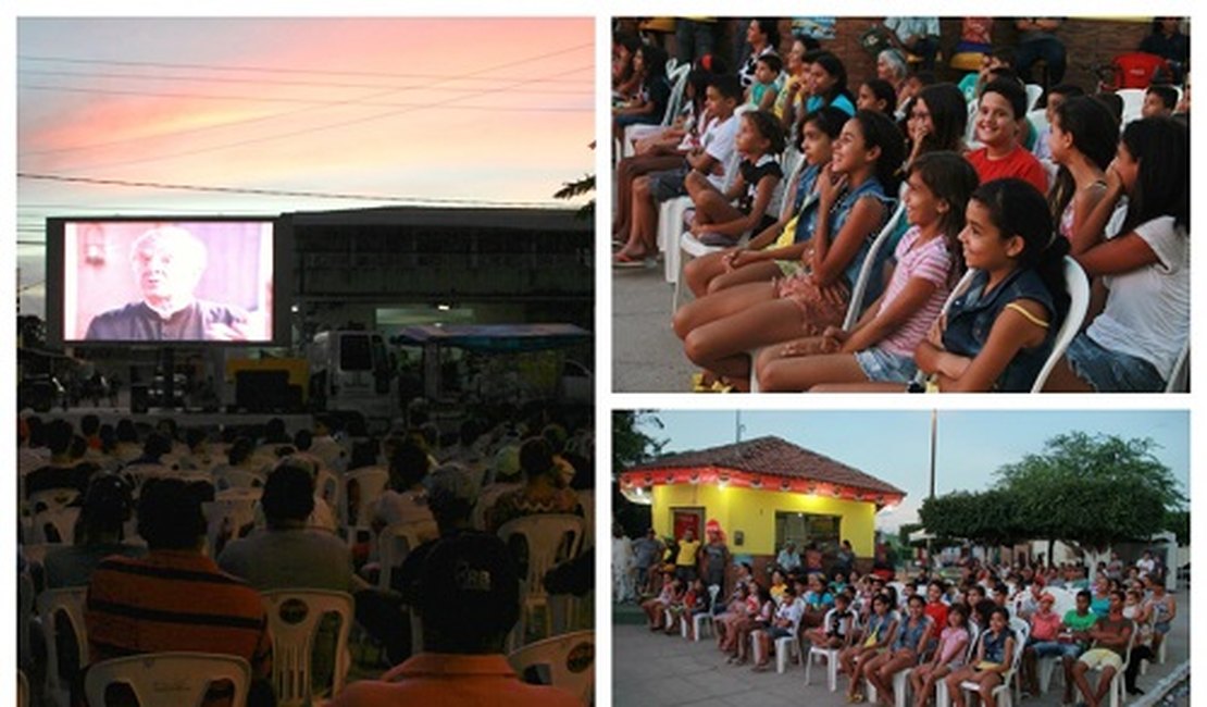 Arapiraca lança projeto 'Cinema na Praça' e leva cultura aos bairros