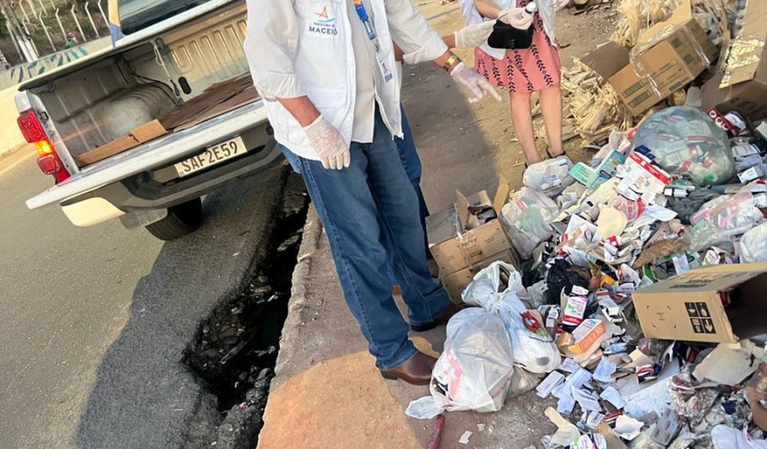 Vigilância Sanitária recolhe medicamentos descartados de forma ilegal em Maceió