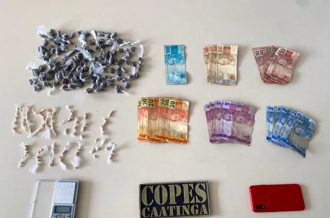 PM apreende mais de 200 porções de drogas no Sertão alagoano