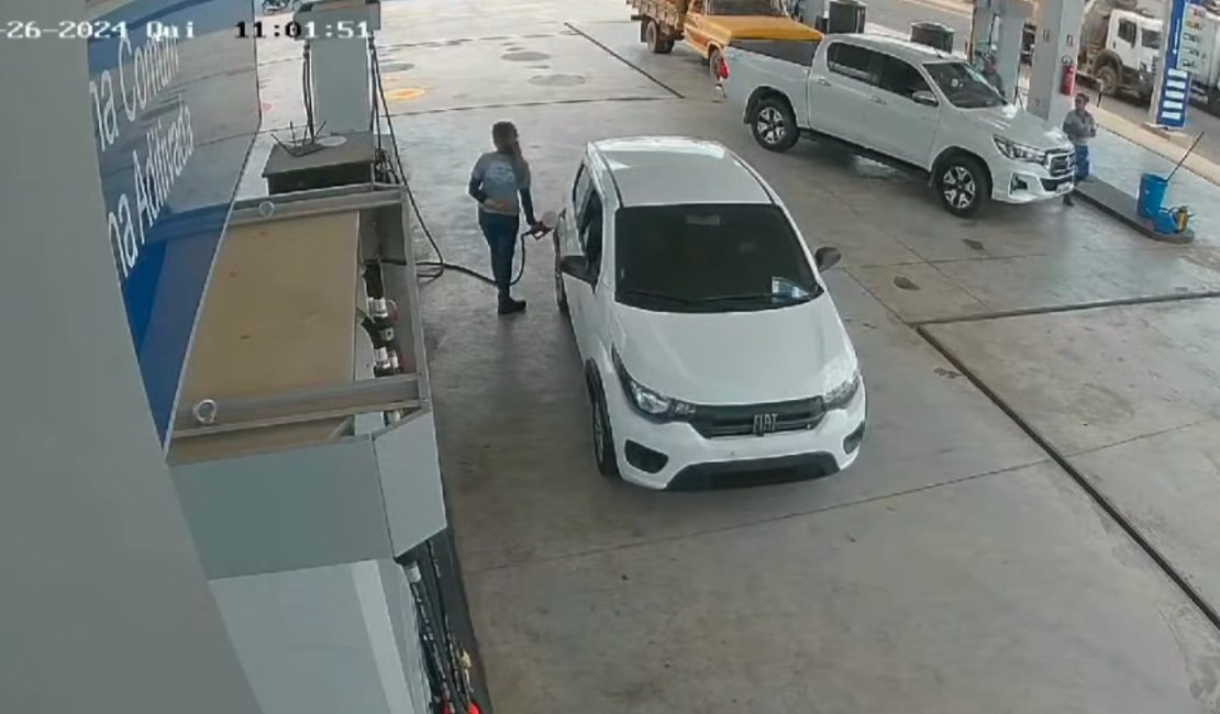 Motorista foge sem pagar após abastecer carro em posto de combustíveis no Agreste alagoano