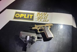 Com credencial de estágio da OAB vencida, homem é preso por porte ilegal de arma e ameaça em bar de Maceió