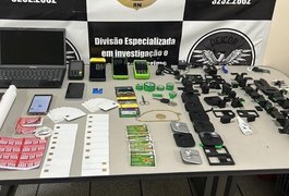 Operação prende integrantes de organização criminosa especializada em estelionato; grupo agiu em AL e outros estados