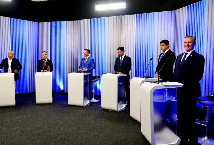 Poucas propostas e muita troca de farpas marcam debate de candidatos ao Governo de Alagoas na TV Gazeta