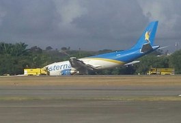 Avião faz pouso forçado no Aeroporto Internacional do Recife