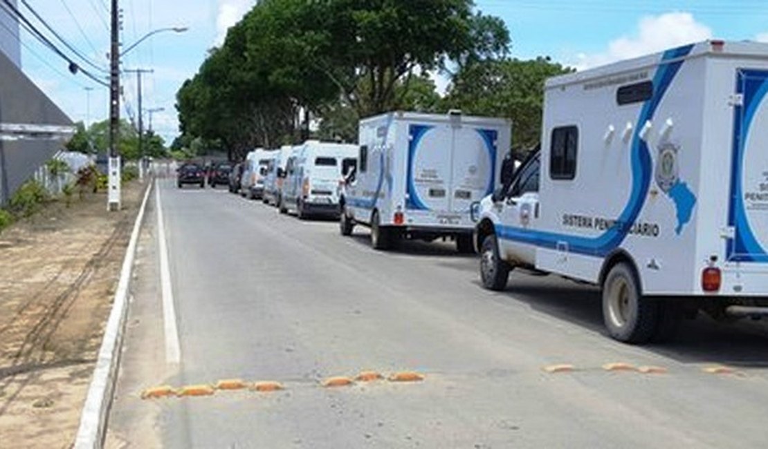 Quase 150 presos são transferidos de presídios em Alagoas