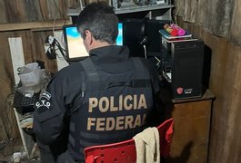 Polícia Federal cumpre mandado de busca e apreensão em Arapiraca durante operação contra abuso infantil