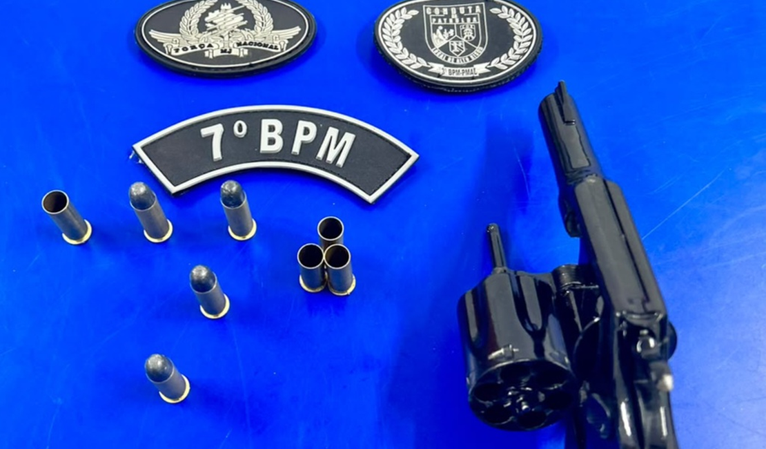 Arma de fogo é apreendida após homem atirar na direção de parque onde crianças brincavam, em Maravilha