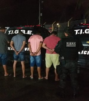 Grupo suspeito de furtar caixas eletrônicos é preso em flagrante durante ação policial conjunta