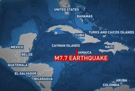 Sismo de magnitude 7,7 no Caribe - alerta de tsunami emitido