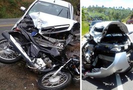 Grave acidente deixa dois mortos na AL-101 Sul, em Jequiá da Praia