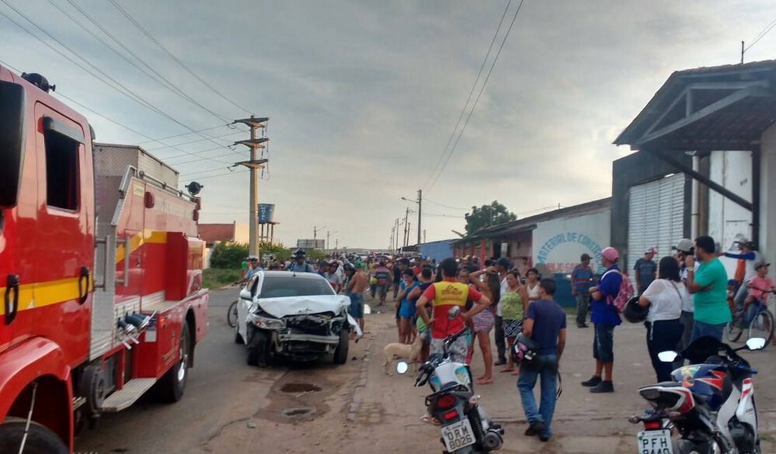 Motorista supostamente embriagado provoca acidente e deixa feridos em Arapiraca