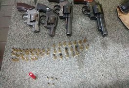 Polícia Militar apreende 4 armas de fogo em União dos Palmares
