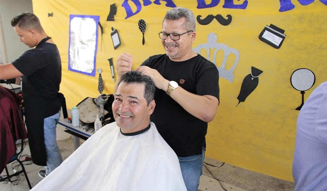 CMEI Luciene Jerônimo, em Girau do Ponciano, comemora dia dos pais com dia de beleza e café da manhã